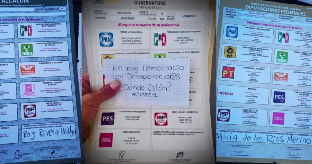Votar por las personas desaparecidas, una iniciativa de familias buscadoras para el 2 de junio