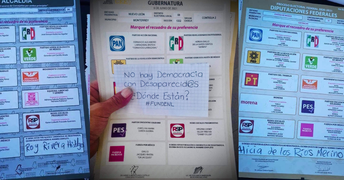 Votar por las personas desaparecidas, una iniciativa de familias buscadoras para el 2 de junio