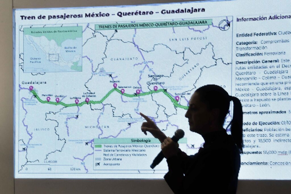 Rutas a AIFA, GDL y Nuevo Laredo: Sheinbaum promete 3 nuevos trenes de pasajeros para 2029