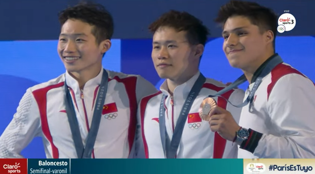 Osmar Olvera se lleva medalla bronce para México en clavados