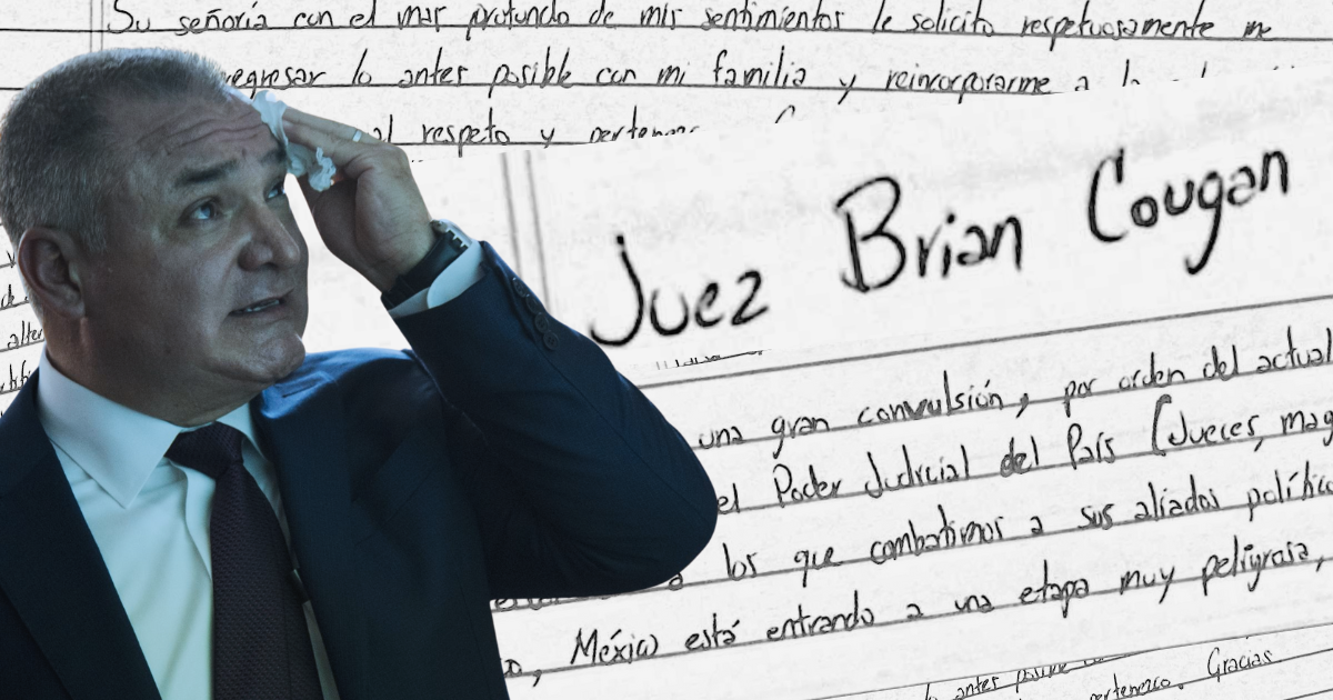 La última carta de García Luna, a horas de su sentencia