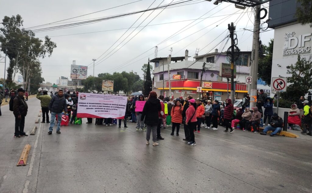 Bloqueos en Ecatepec: cierres confirmados por protestas de trabajadores