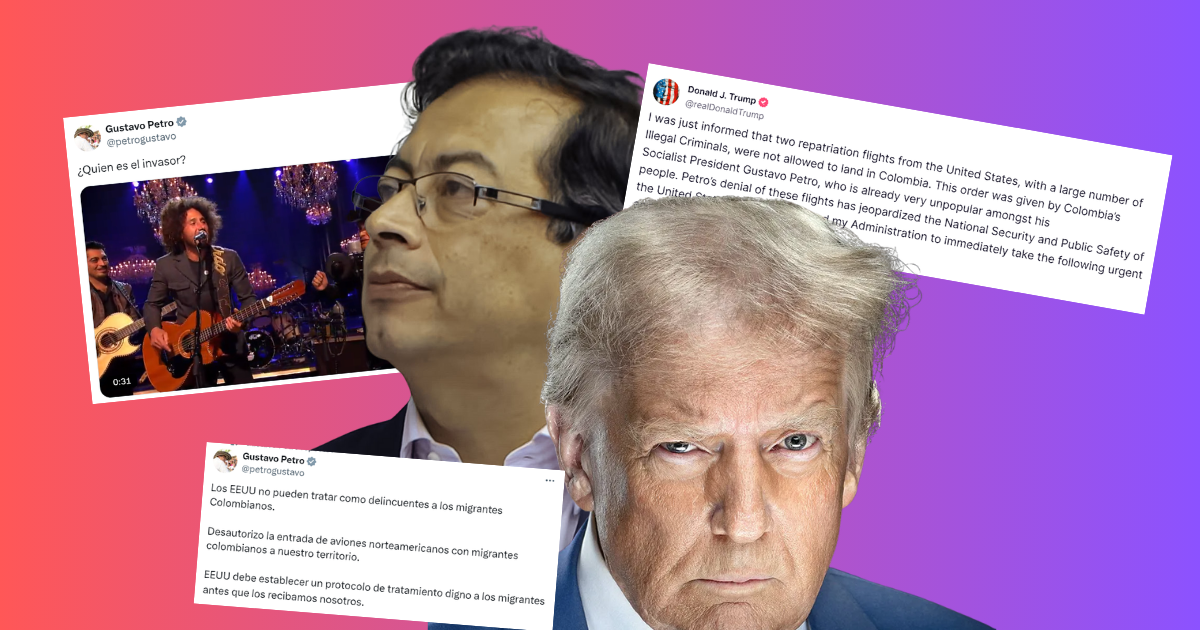 Así escaló la tensión diplomática de Colombia con Trump