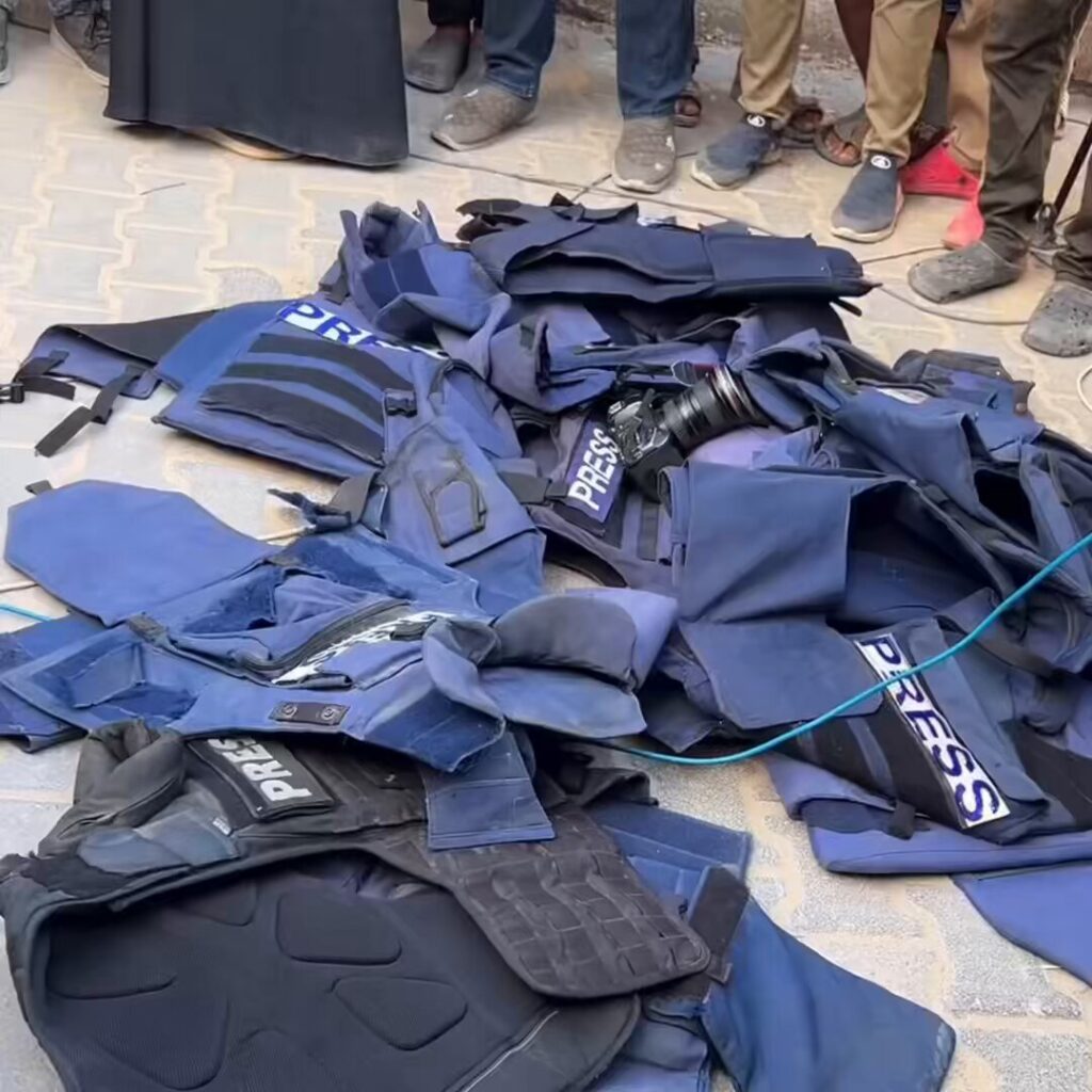 64 periodistas palestinos asesinados en Gaza en 2024