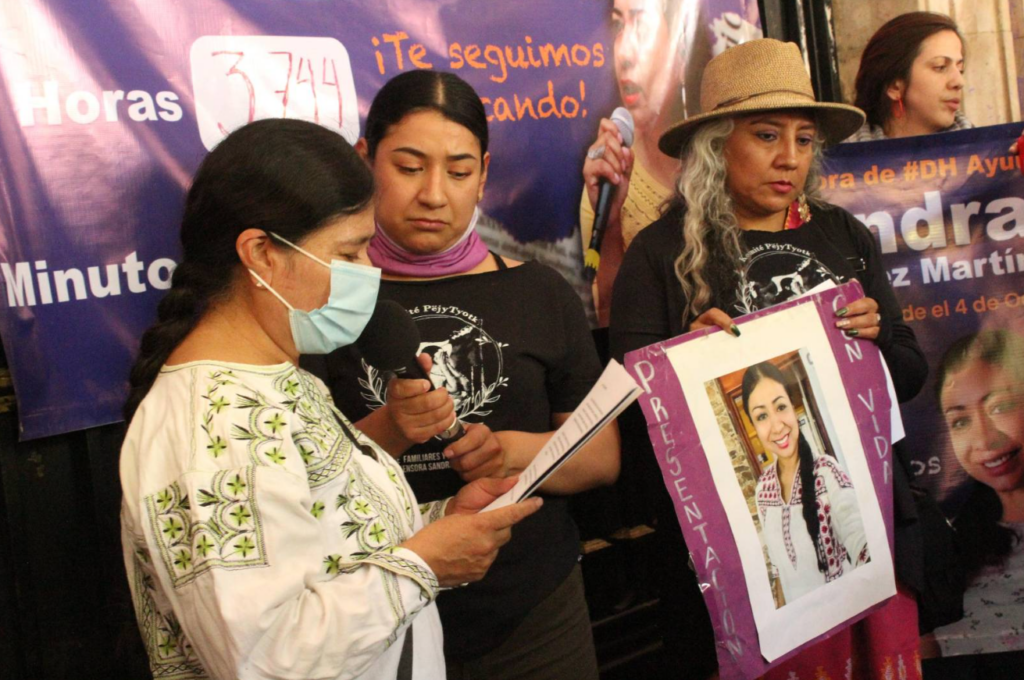Protestan por cinco meses de impunidad en la desaparición de Sandra Domínguez