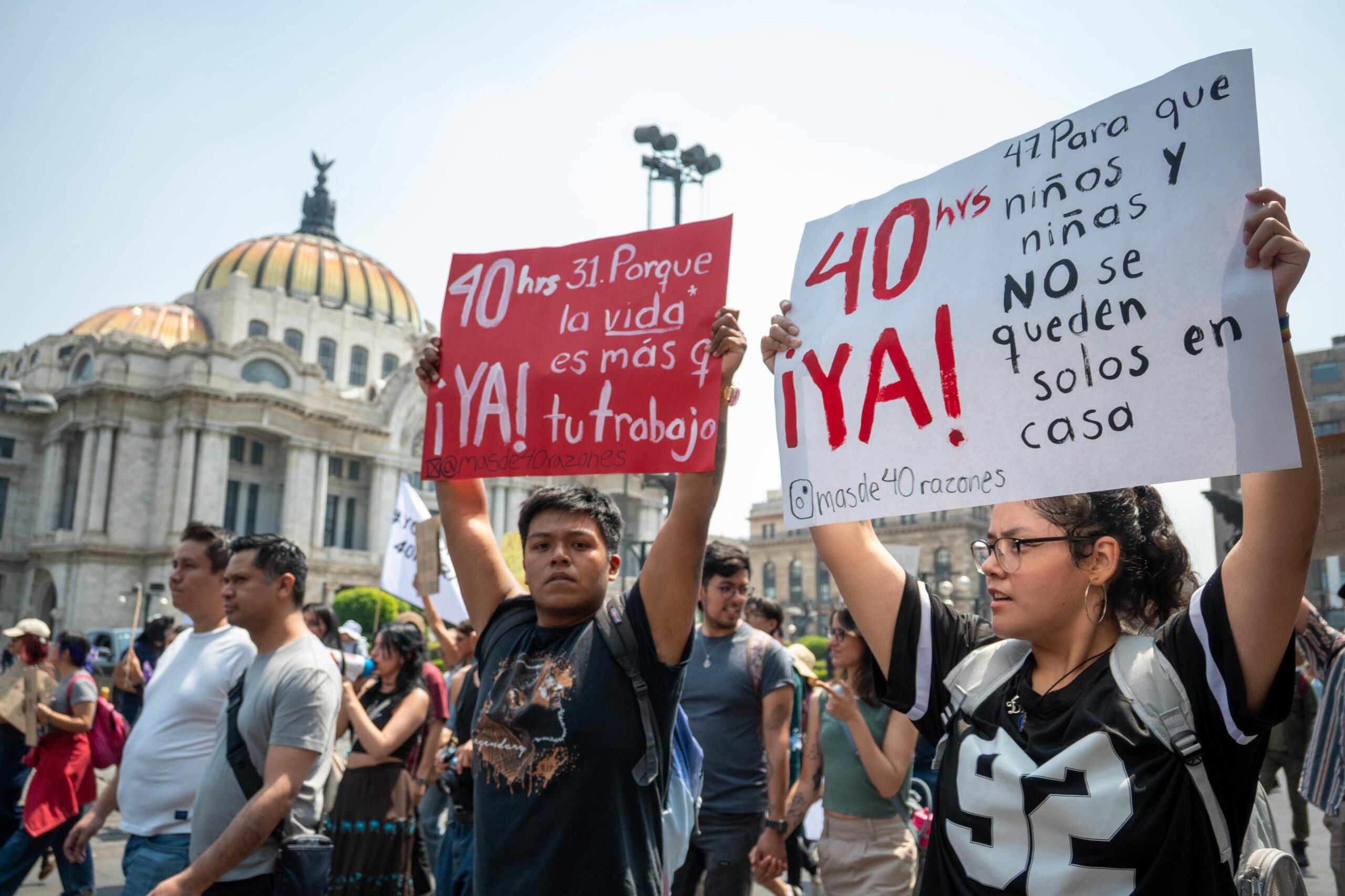 “¡Ya, sin gradualidad!”, exige el Frente Nacional por las 40 horas ante promesas de reducir la jornada laboral hasta 2030