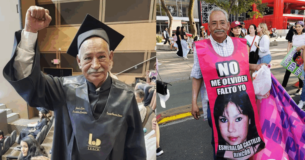 José Luis Castillo, padre buscador, recibe doctorado Honoris Causa en Chihuahua