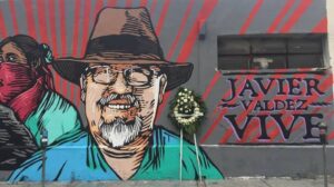 Mural en Culiacán, Sinaloa, con la imagen del periodista Javier Valdez, asesinado el 15 de mayo de 2017
