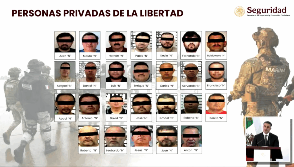 Estos son los 26 presos de alto nivel enviados a EU