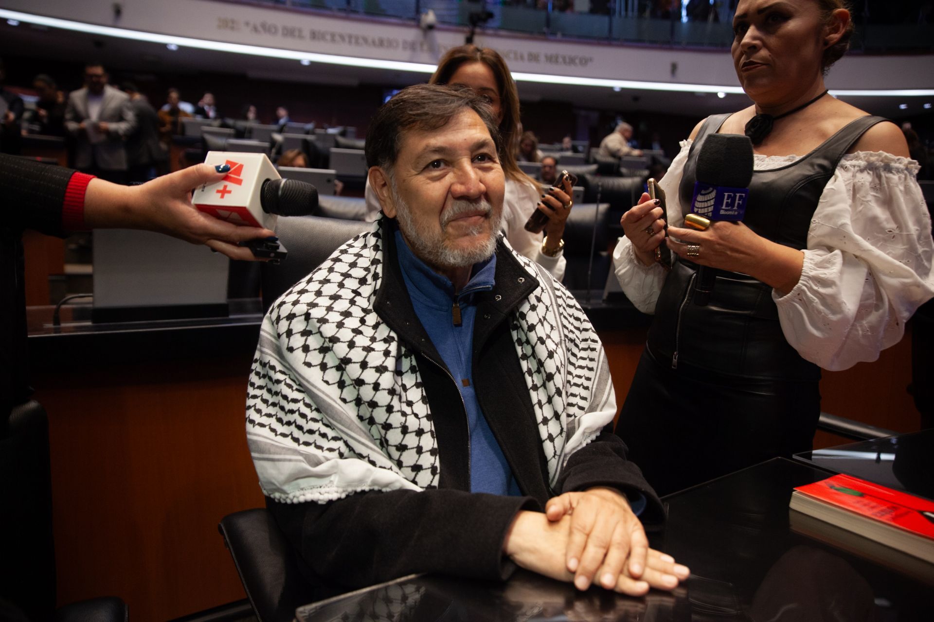 Rodeado de escándalos, Gerardo Fernández Noroña pide licencia para ir a Palestina