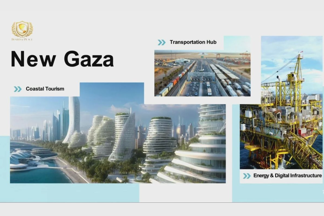 “Nueva Gaza”, el yerno de Trump presenta plan inmobiliario en el epicentro del genocidio “Nueva Gaza”, el yerno de Trump presenta plan inmobiliario en el epicentro del genocidio