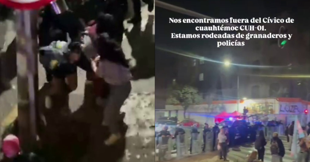 La policía capitalina agrede y detiene a manifestantes trans de LLECA Org
