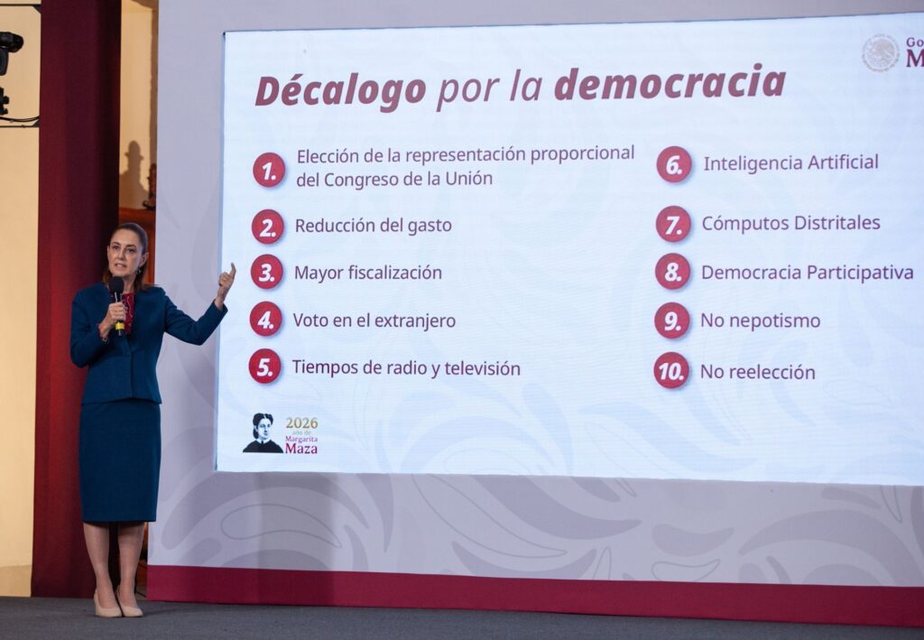 Sheinbaum envía la iniciativa de reforma electoral; no cambia los puntos objetados por los aliados de Morena