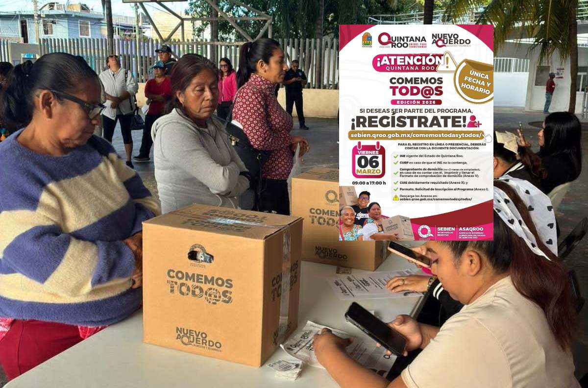 Programa Comemos Todos Quintana Roo 2026: registro, fechas, módulos Sebien y documentos Programa Comemos Todos Quintana Roo 2026: registro, fechas, módulos Sebien y documentos