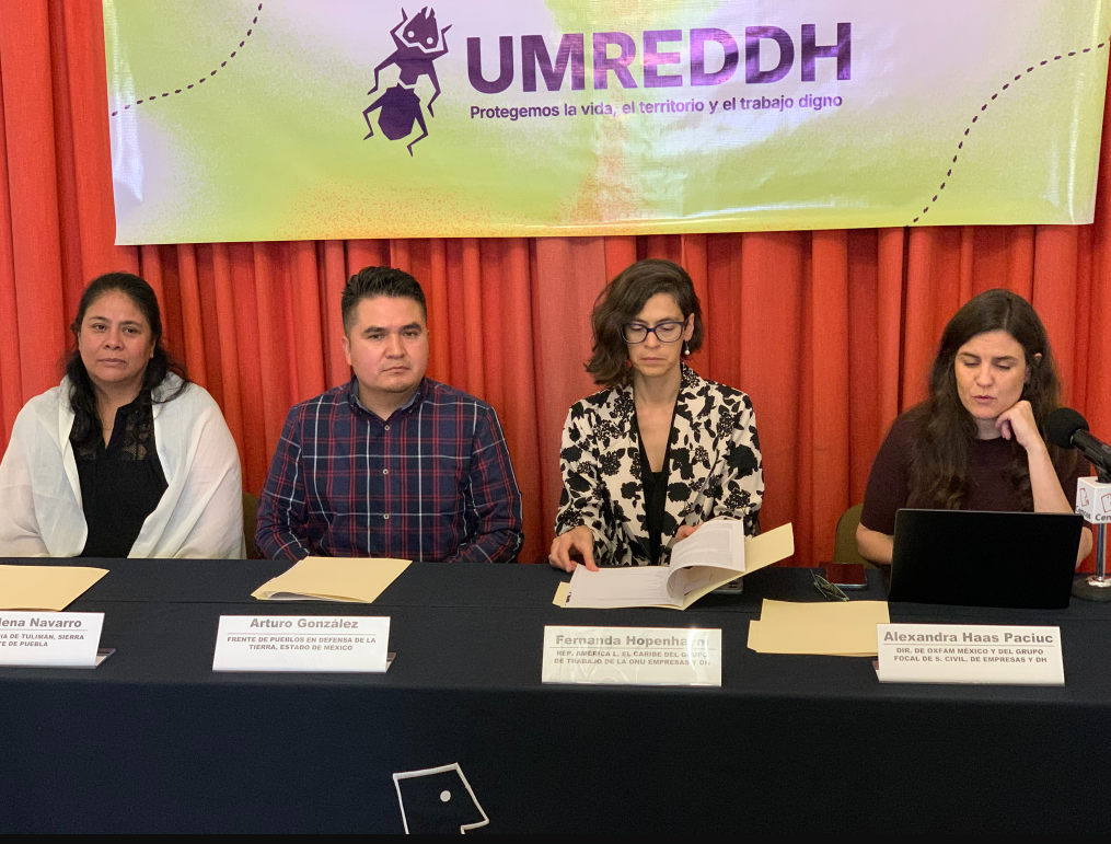 Comunidades exigen regular empresas en defensa de derechos humanos y ambientales