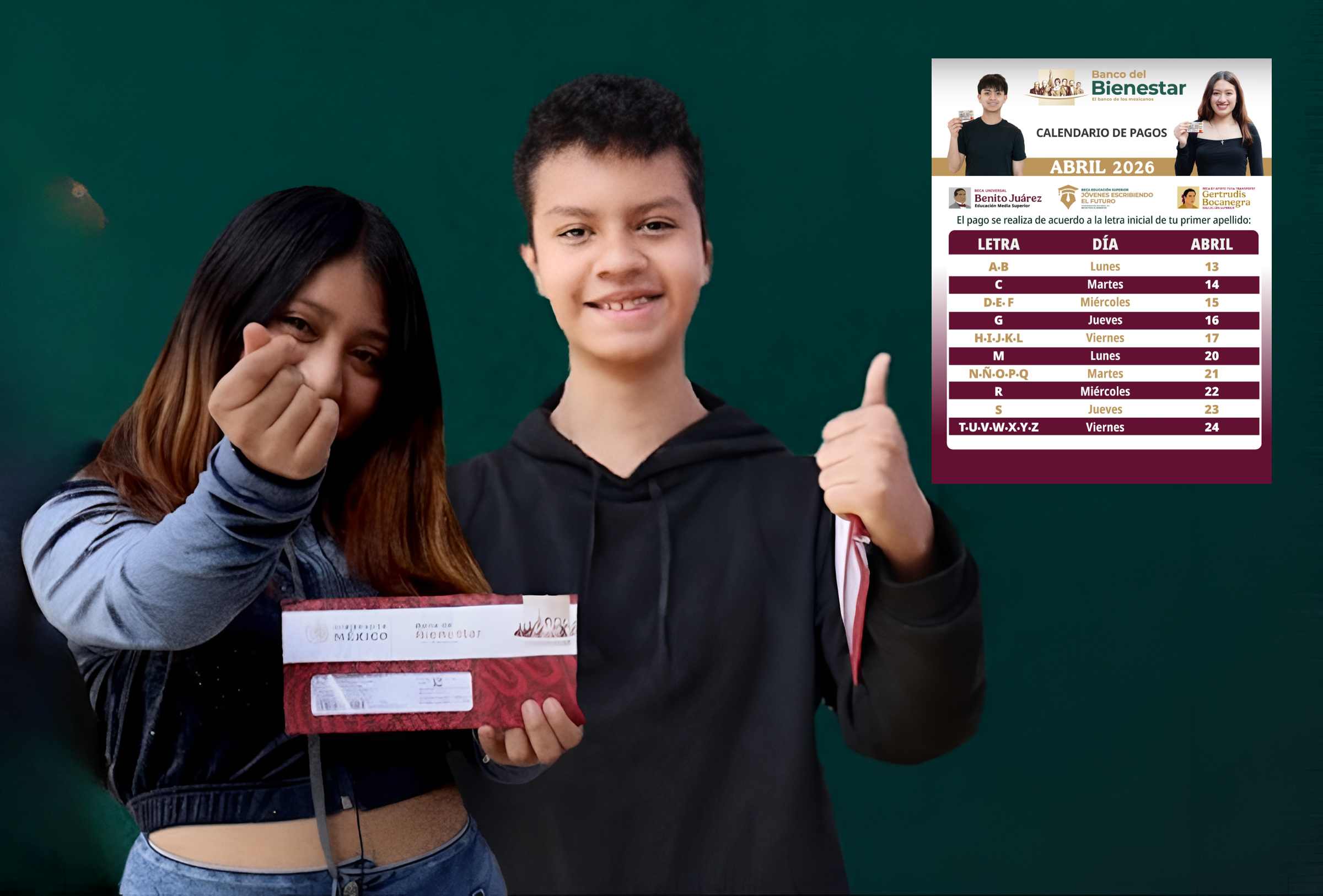Calendario de pagos Beca Benito Juárez 2026 abril: ¿cuándo cae? Calendario de pagos Beca Benito Juárez 2026 abril: ¿cuándo cae?