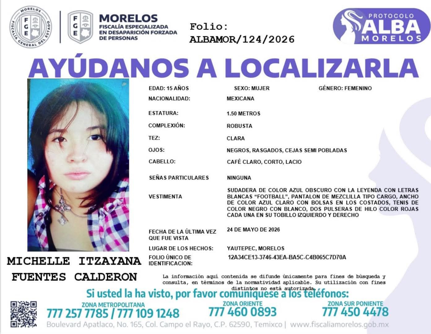 Desaparece Michelle Calderón la cuarta estudiante de la UAEM desaparecida en lo que va del año Desaparece Michelle Calderón la cuarta estudiante de la UAEM desaparecida en lo que va del año