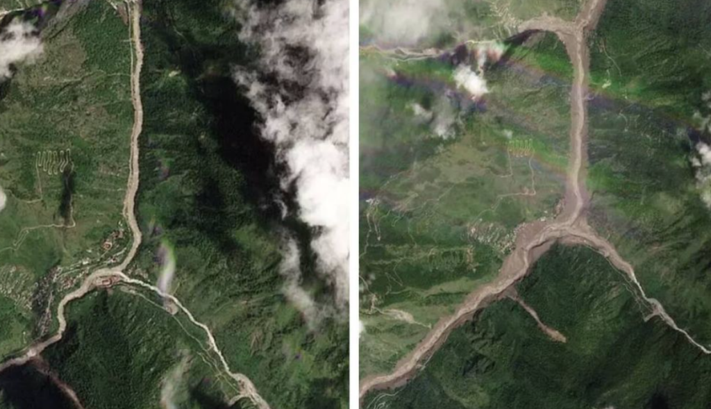 Las imágenes satelitales que muestran la catástrofe en Nepal y el Tíbet Las imágenes satelitales que muestran la catástrofe en Nepal y el Tíbet