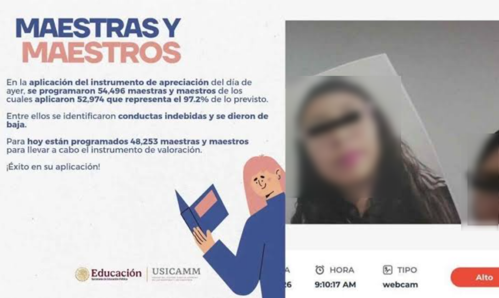 Cachan a profesores de educación básica haciendo trampa en examen de la USICAMM Cachan a profesores de educación básica haciendo trampa en examen de la USICAMM