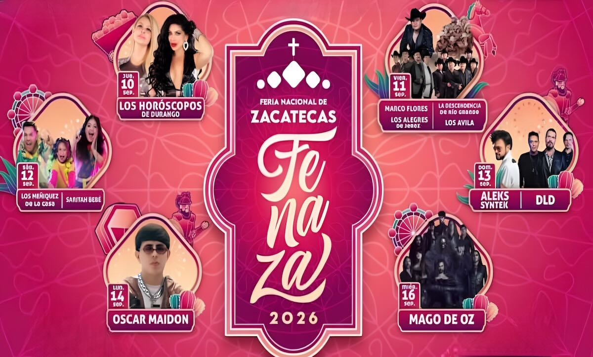 Feria de Zacatecas (FENAZA) 2026: cartelera, boletos y precios Feria de Zacatecas (FENAZA) 2026: cartelera, boletos y precios